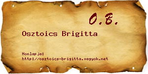 Osztoics Brigitta névjegykártya