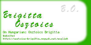 brigitta osztoics business card